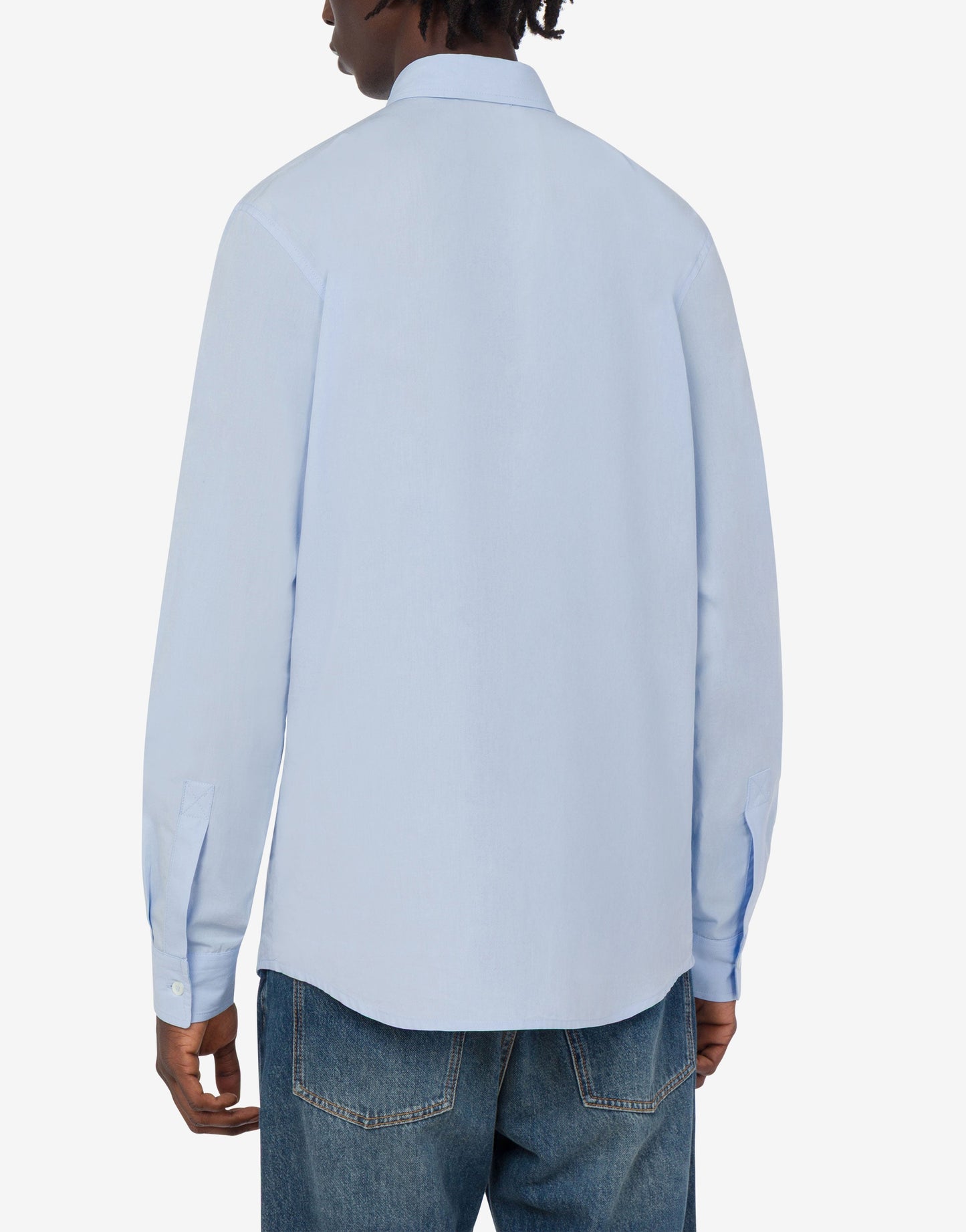 Camicia in popeline di cotone ricamata