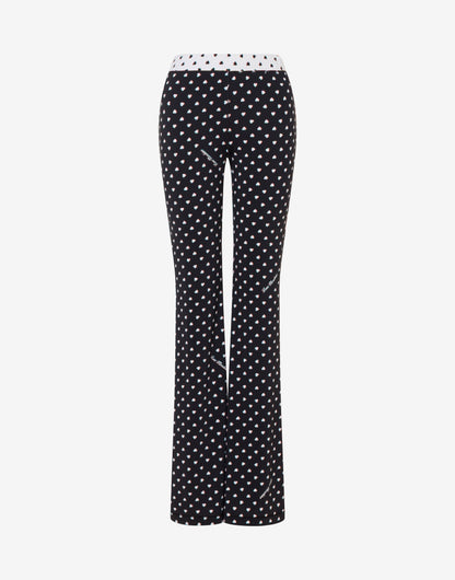 Pantalone in jersey tecnico stampato