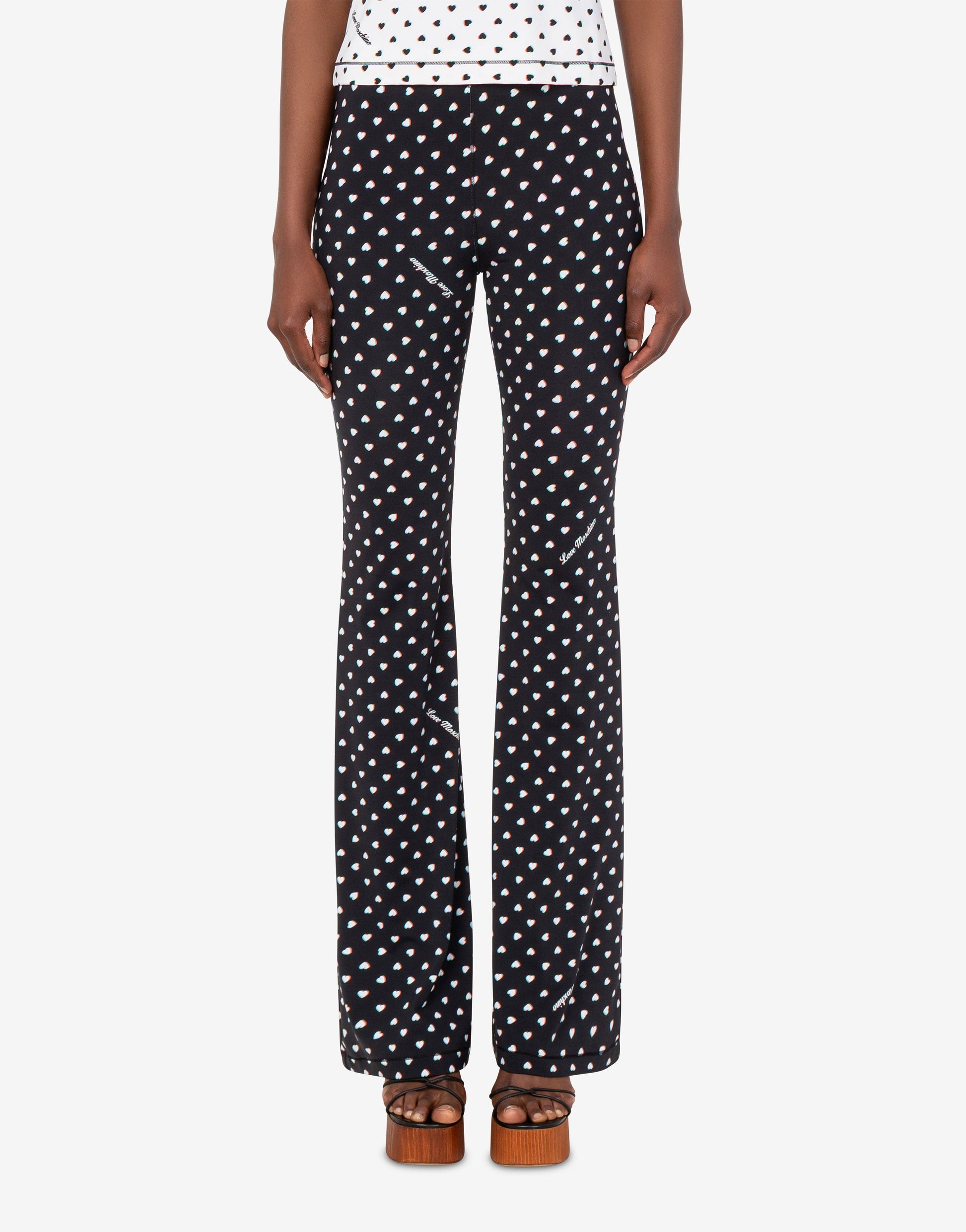 Pantalone in jersey tecnico stampato