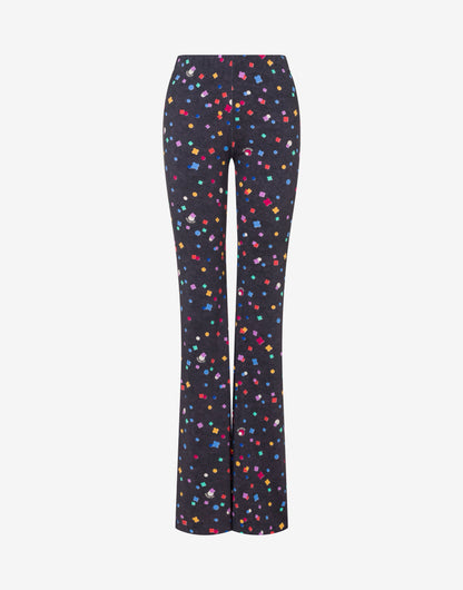 Pantalone in jersey tecnico stampato