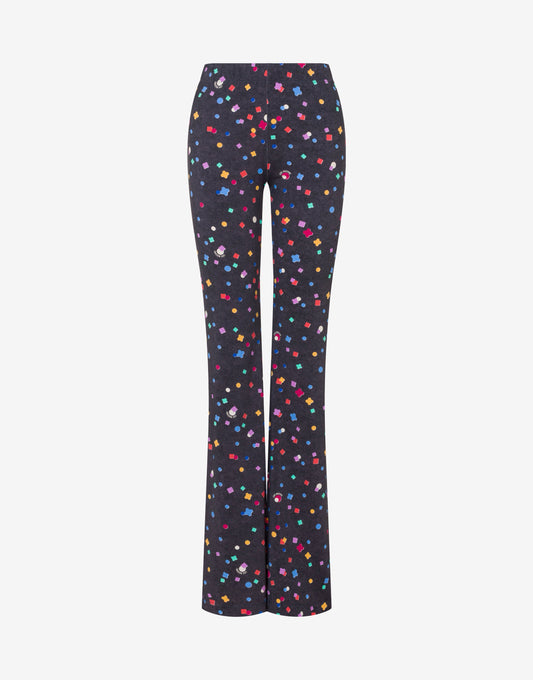 Pantalone in jersey tecnico stampato