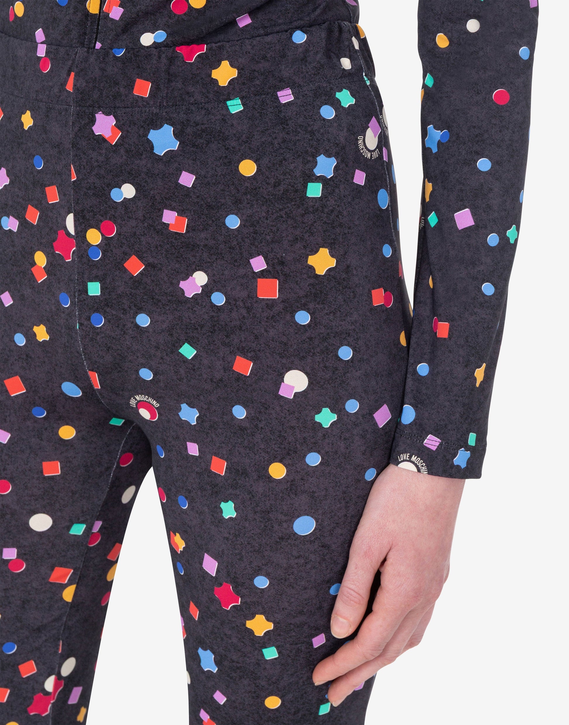 Pantalone in jersey tecnico stampato