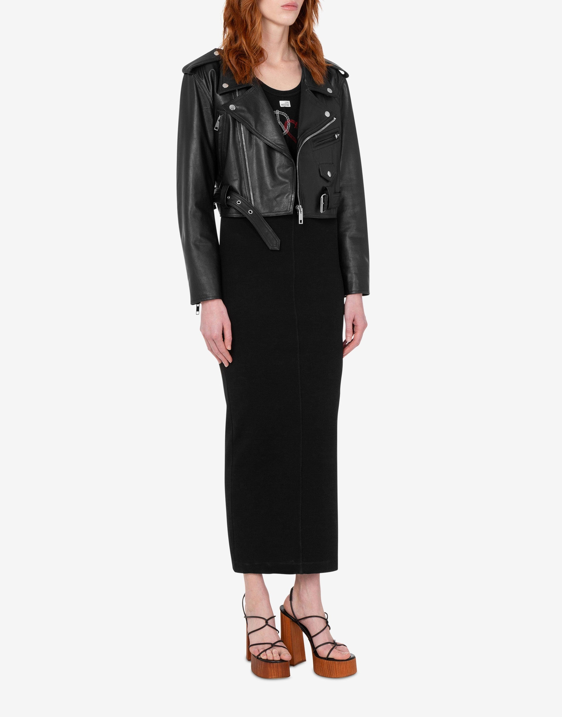 Abito in cotone stretch ricamato