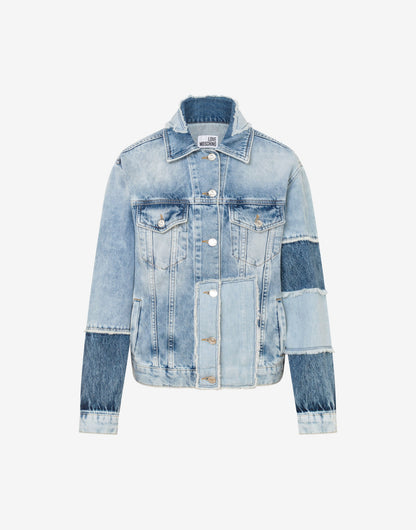 Giacca in denim patchwork