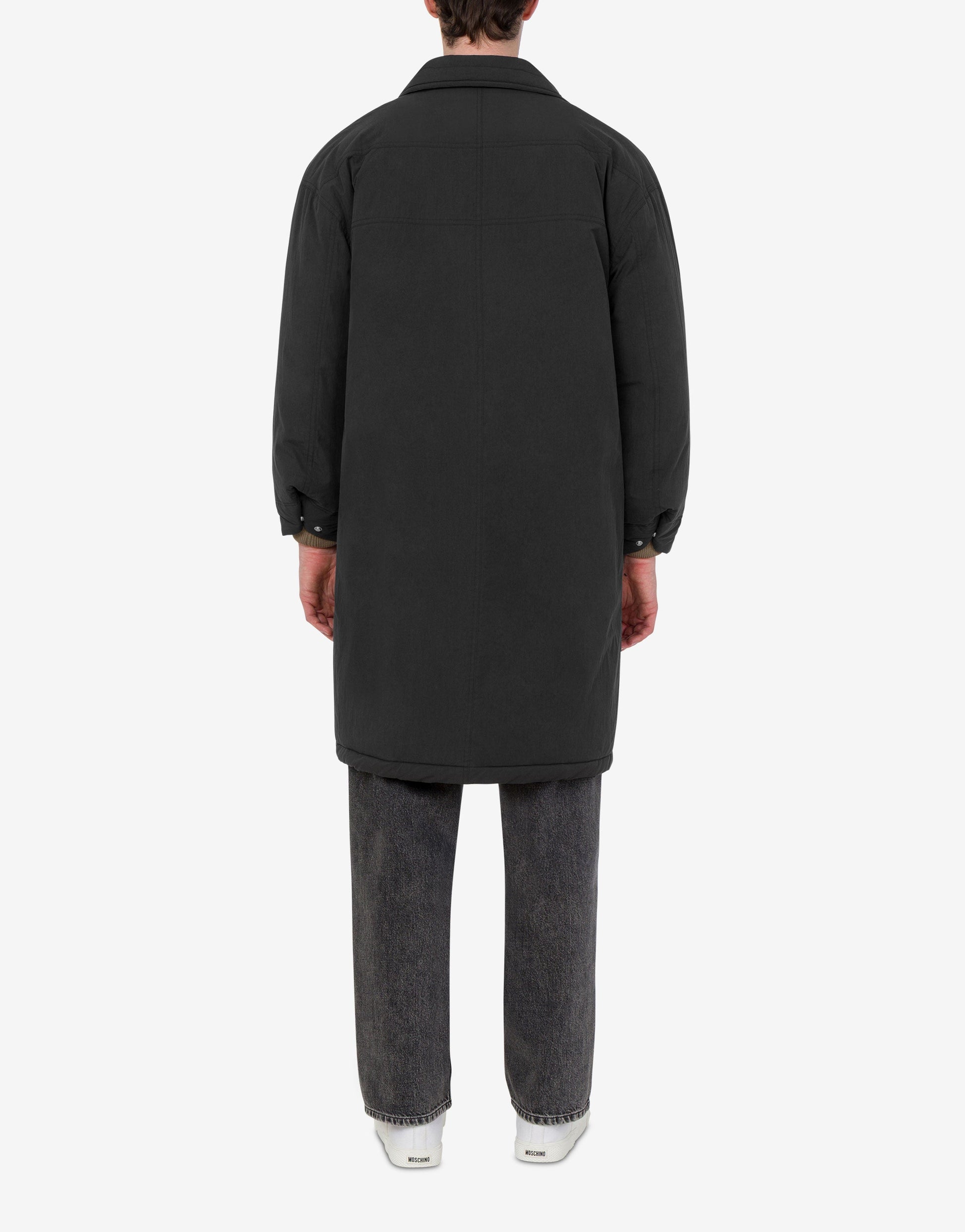 Piumino lungo in nylon leggero