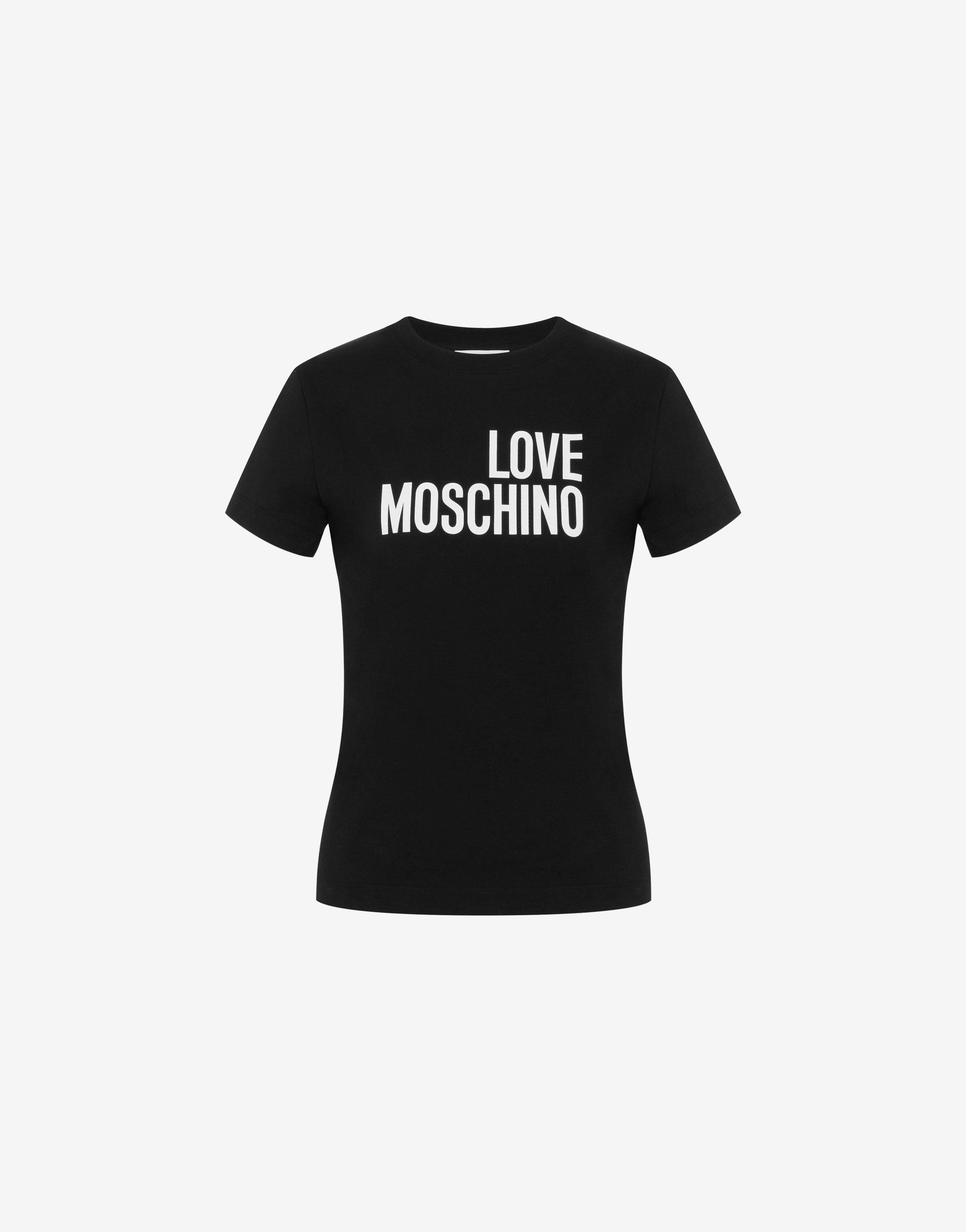 T-shirt in jersey di cotone stampata