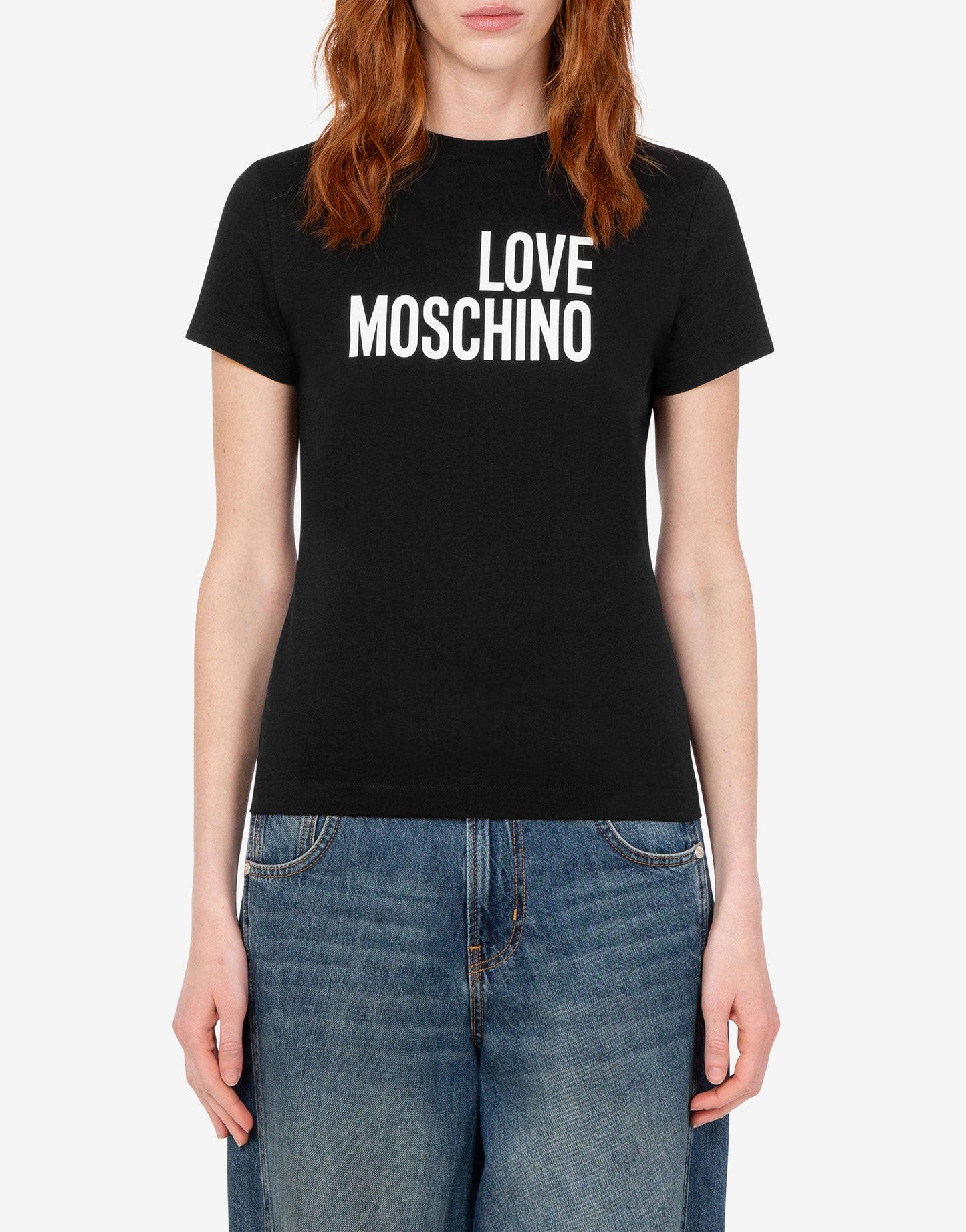 T-shirt in jersey di cotone stampata