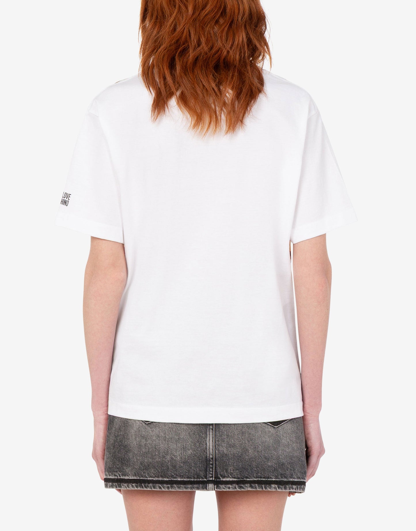 T-shirt in jersey di cotone stampata