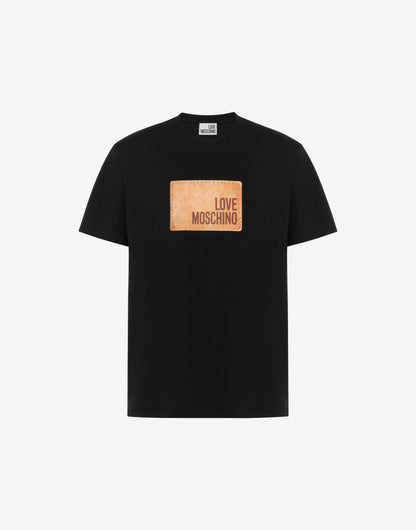 T-shirt in jersey di cotone stampata