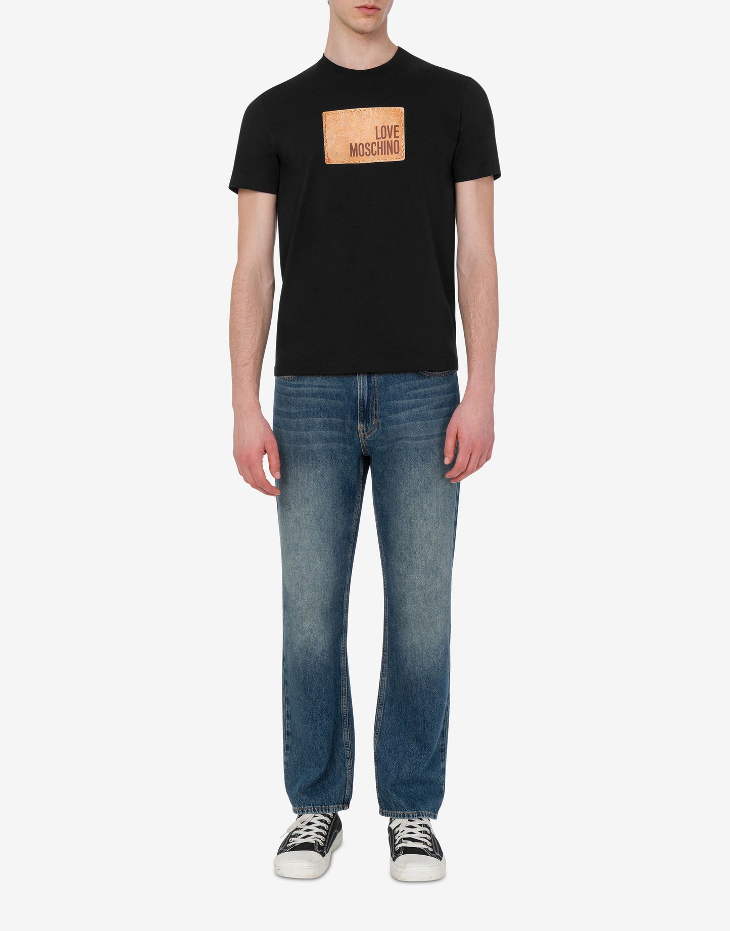 T-shirt in jersey di cotone stampata