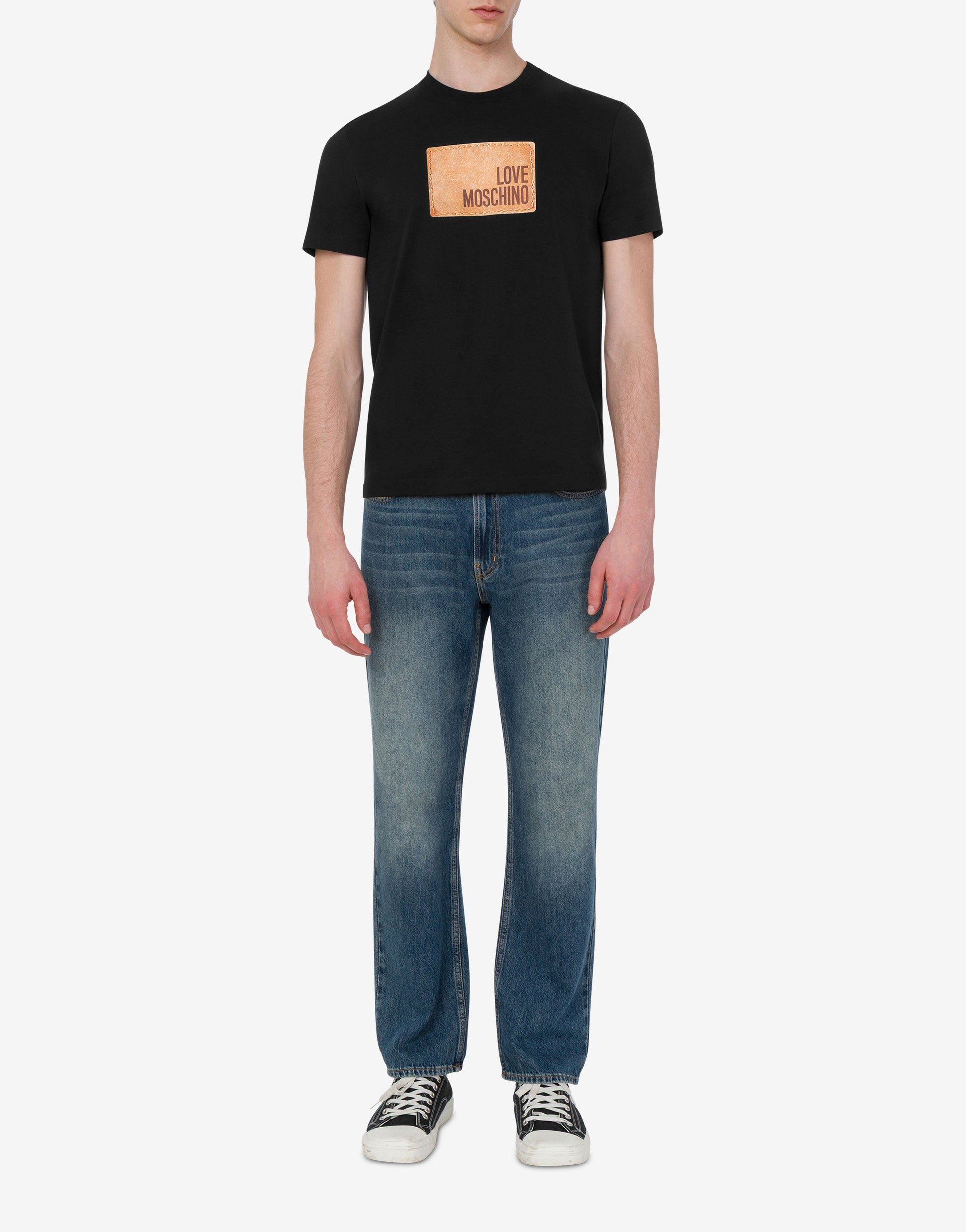 T-shirt in jersey di cotone stampata