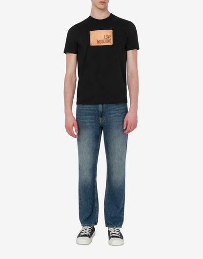 T-shirt in jersey di cotone stampata