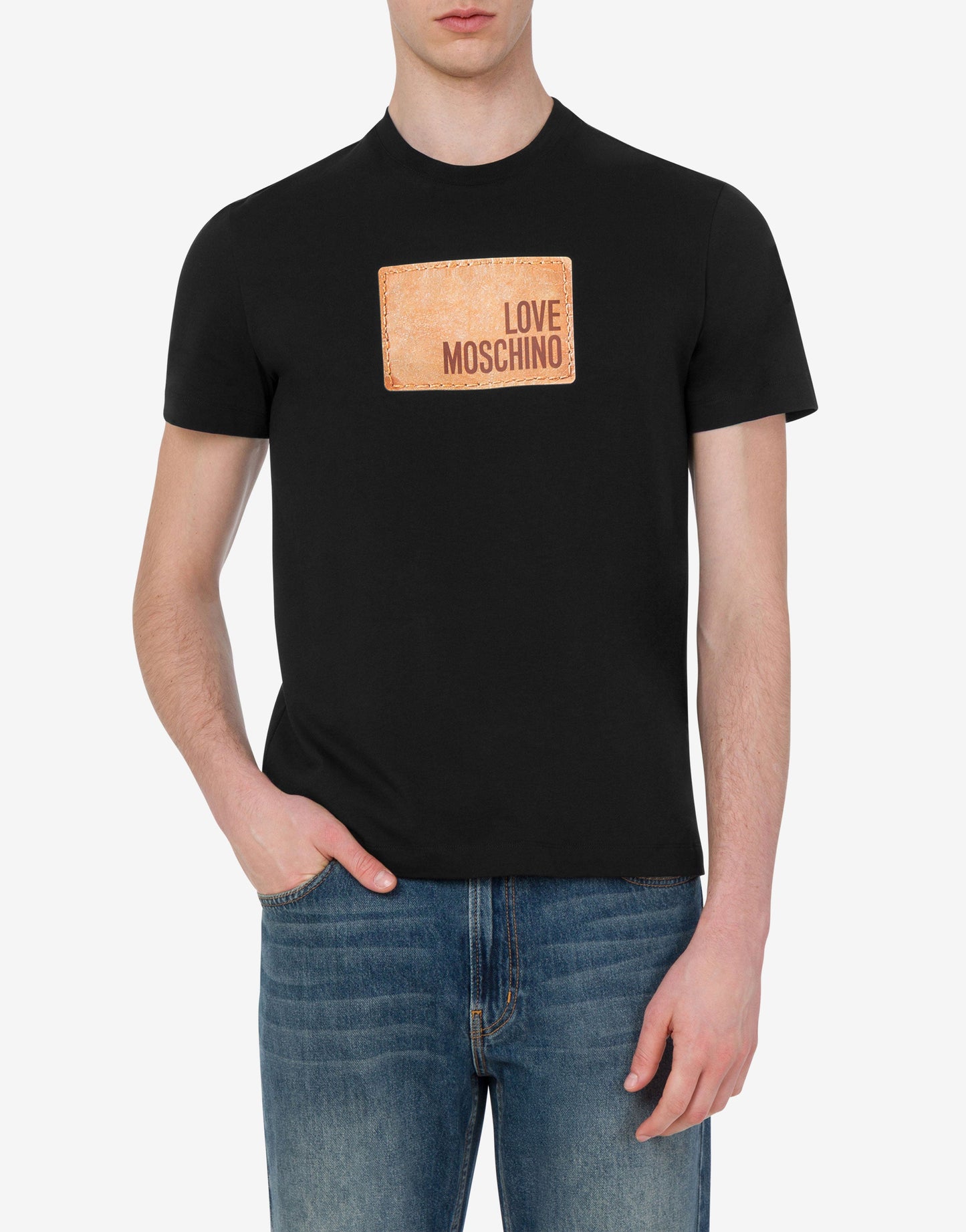 T-shirt in jersey di cotone stampata