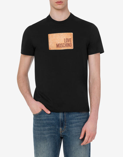 T-shirt in jersey di cotone stampata