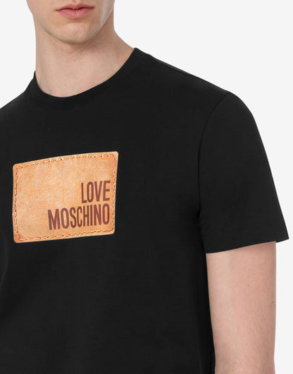 T-shirt in jersey di cotone stampata