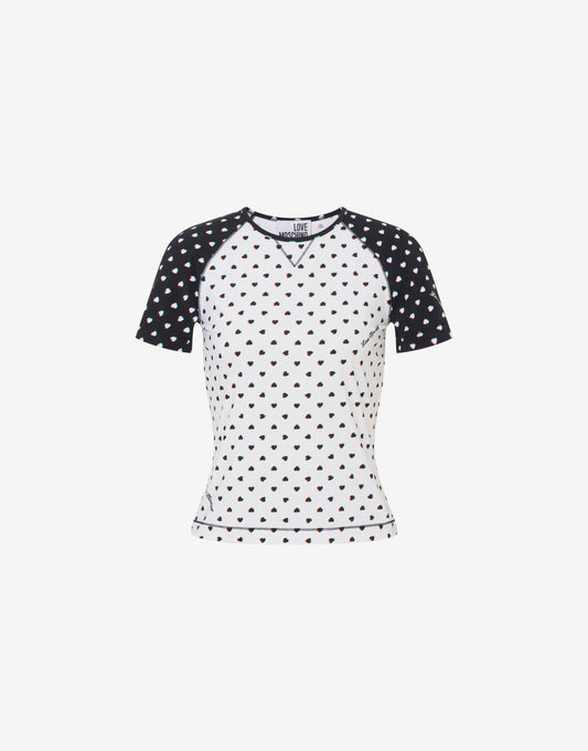 T-shirt in jersey tecnico stampata