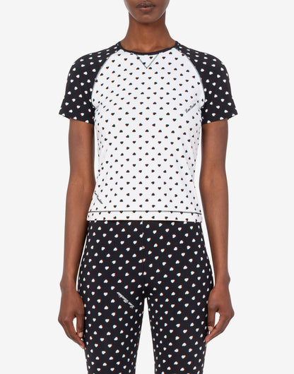 T-shirt in jersey tecnico stampata