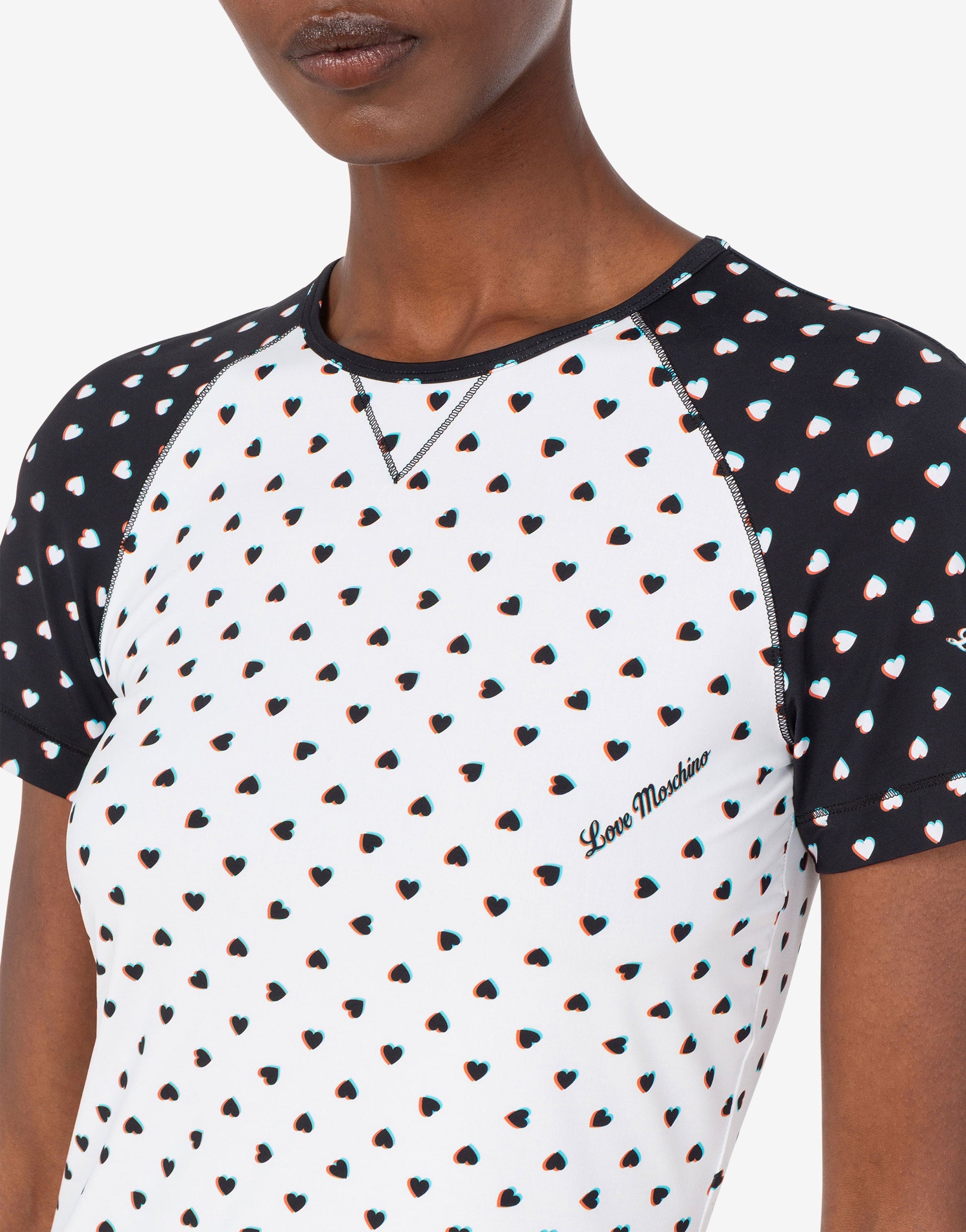 T-shirt in jersey tecnico stampata
