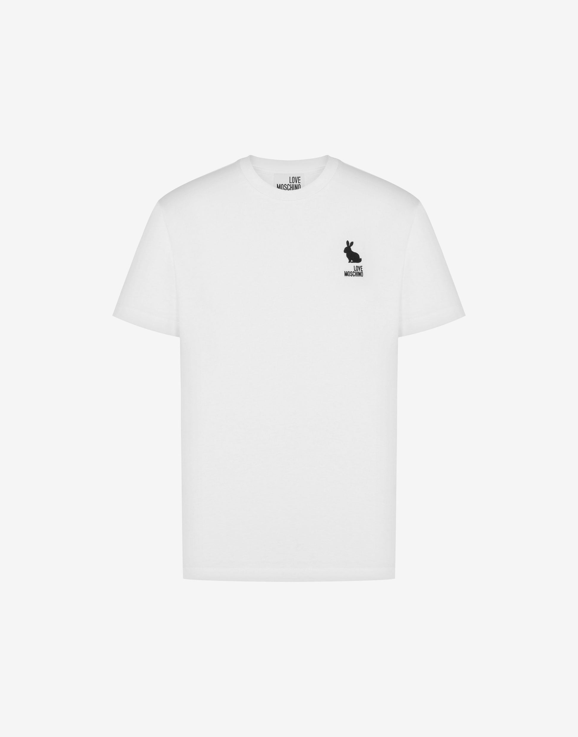 T-shirt in jersey di cotone stampata
