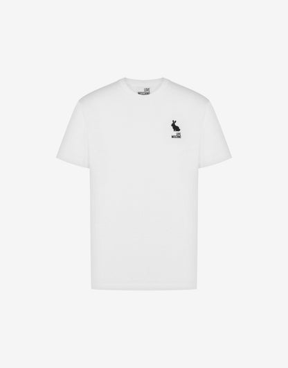 T-shirt in jersey di cotone stampata