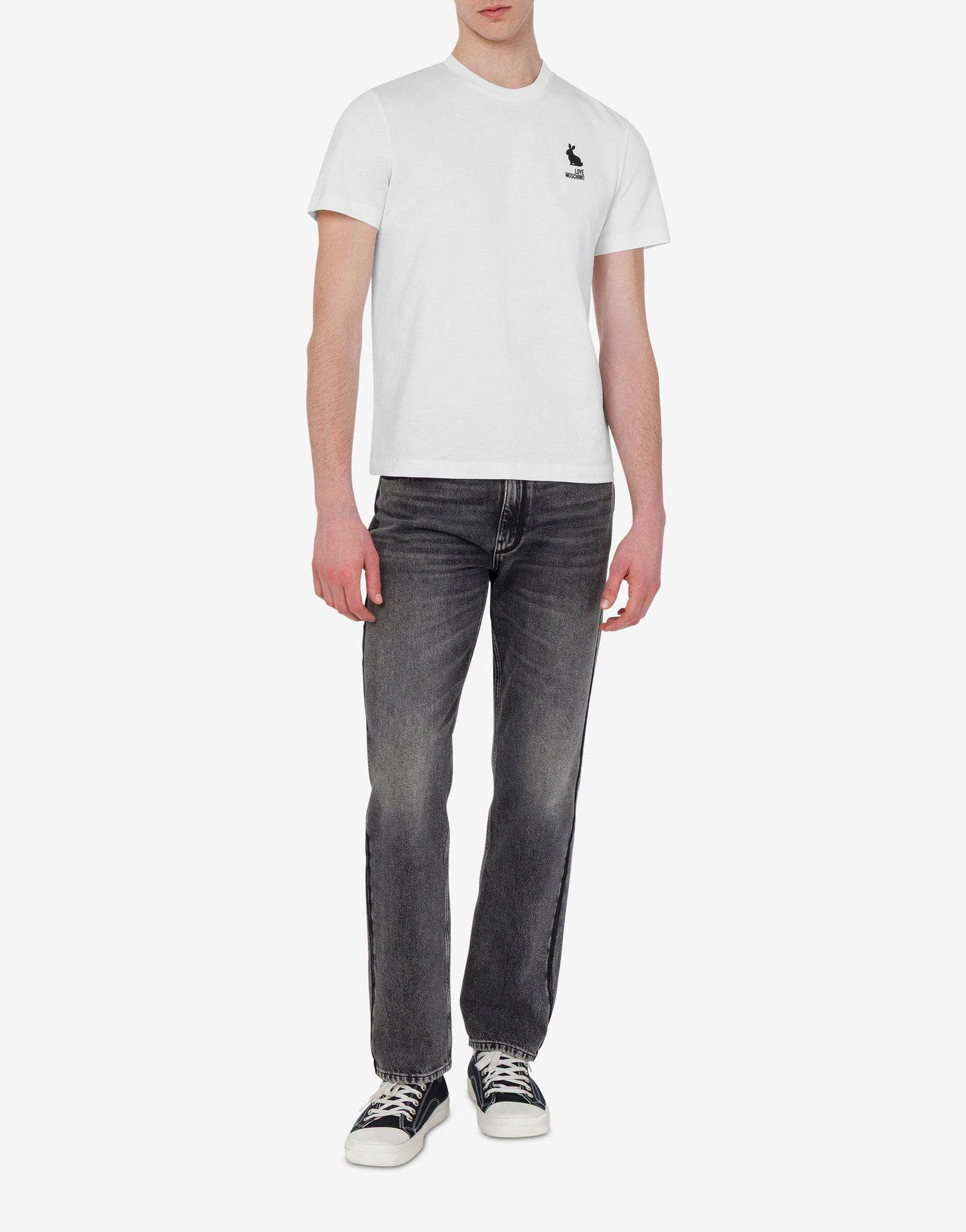 T-shirt in jersey di cotone stampata