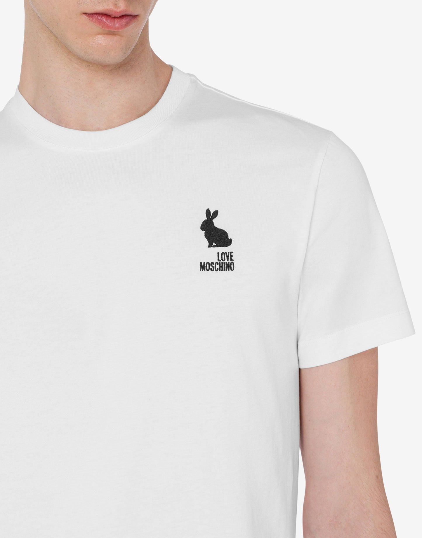 T-shirt in jersey di cotone stampata