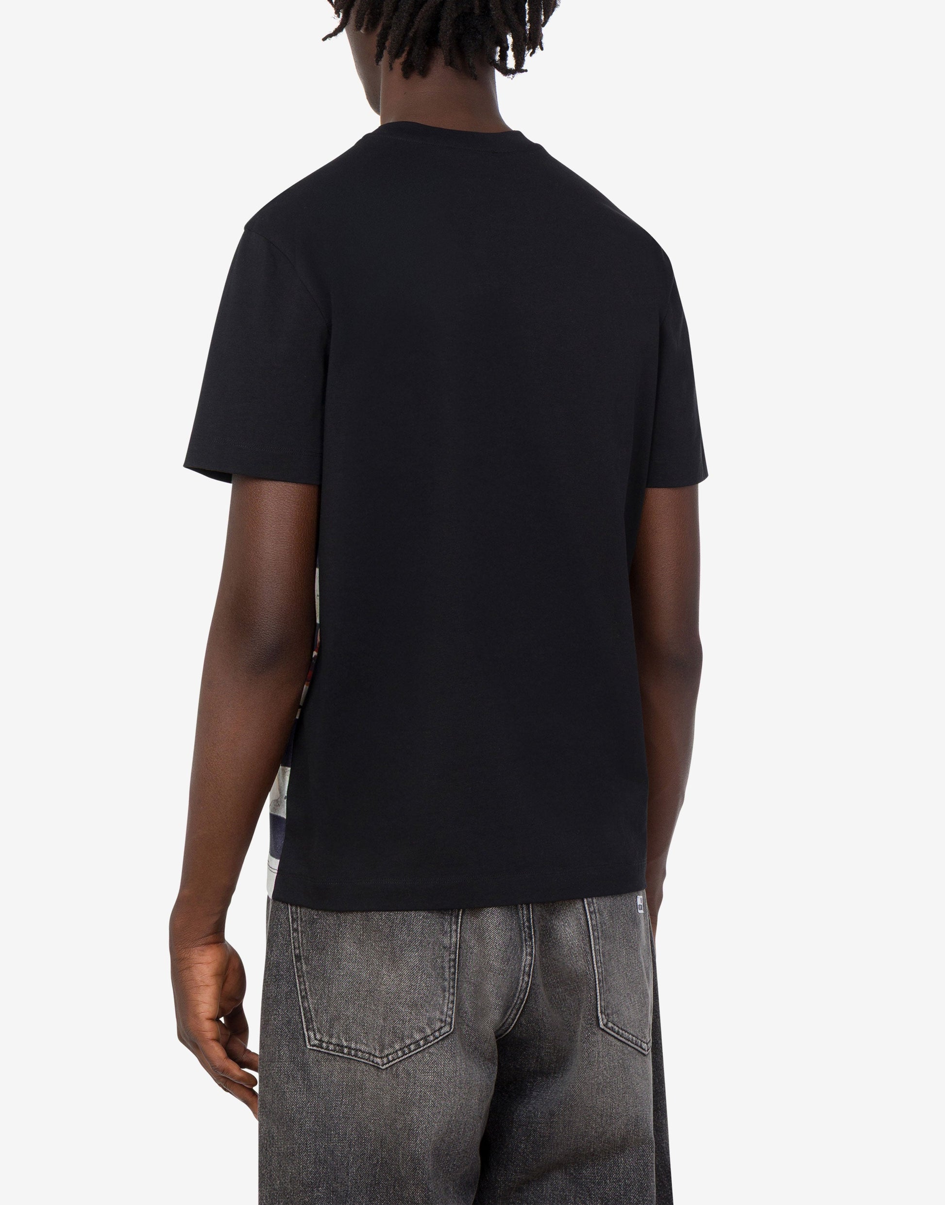 T-shirt in jersey di cotone stampata