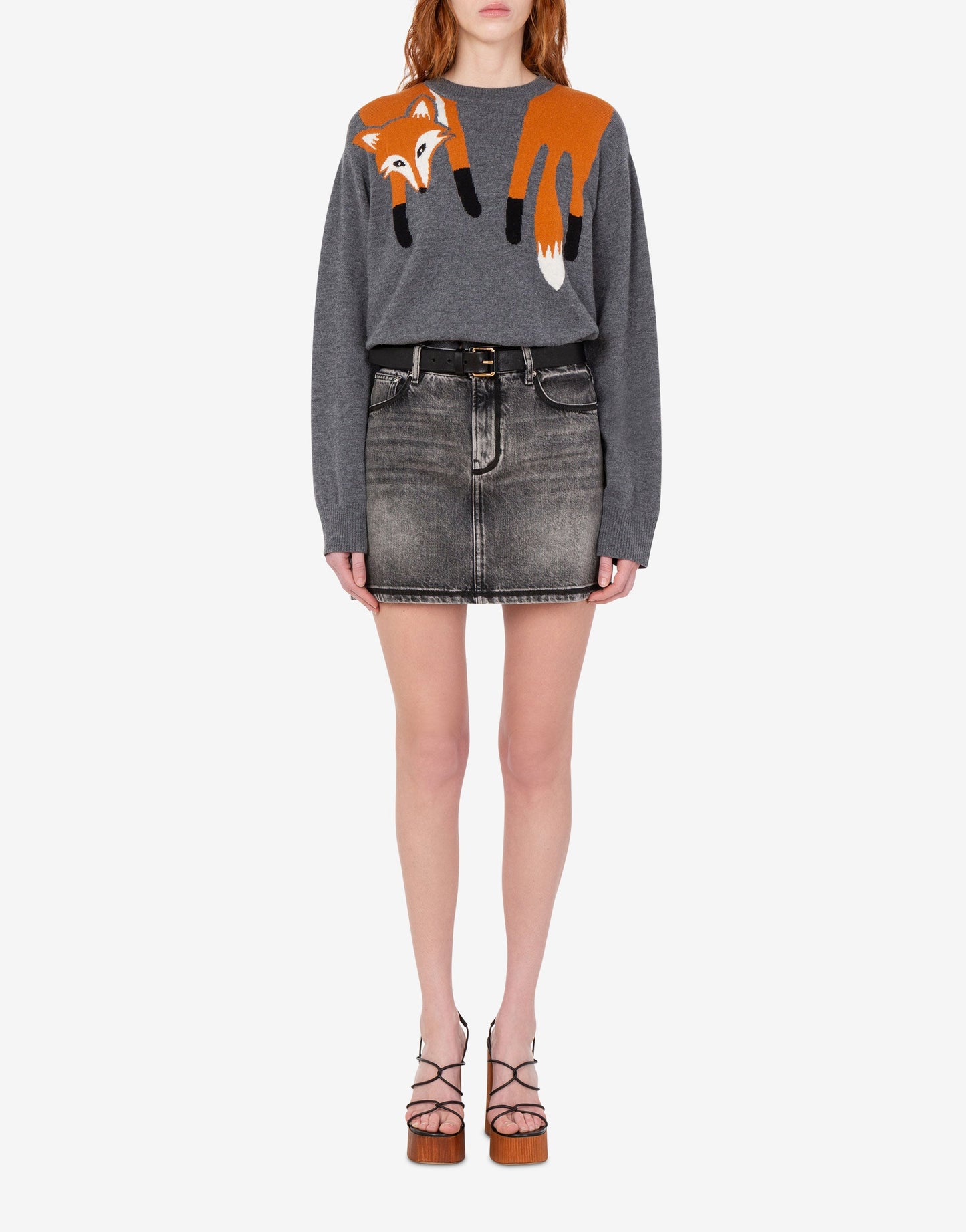 Pullover in lana intarsiato