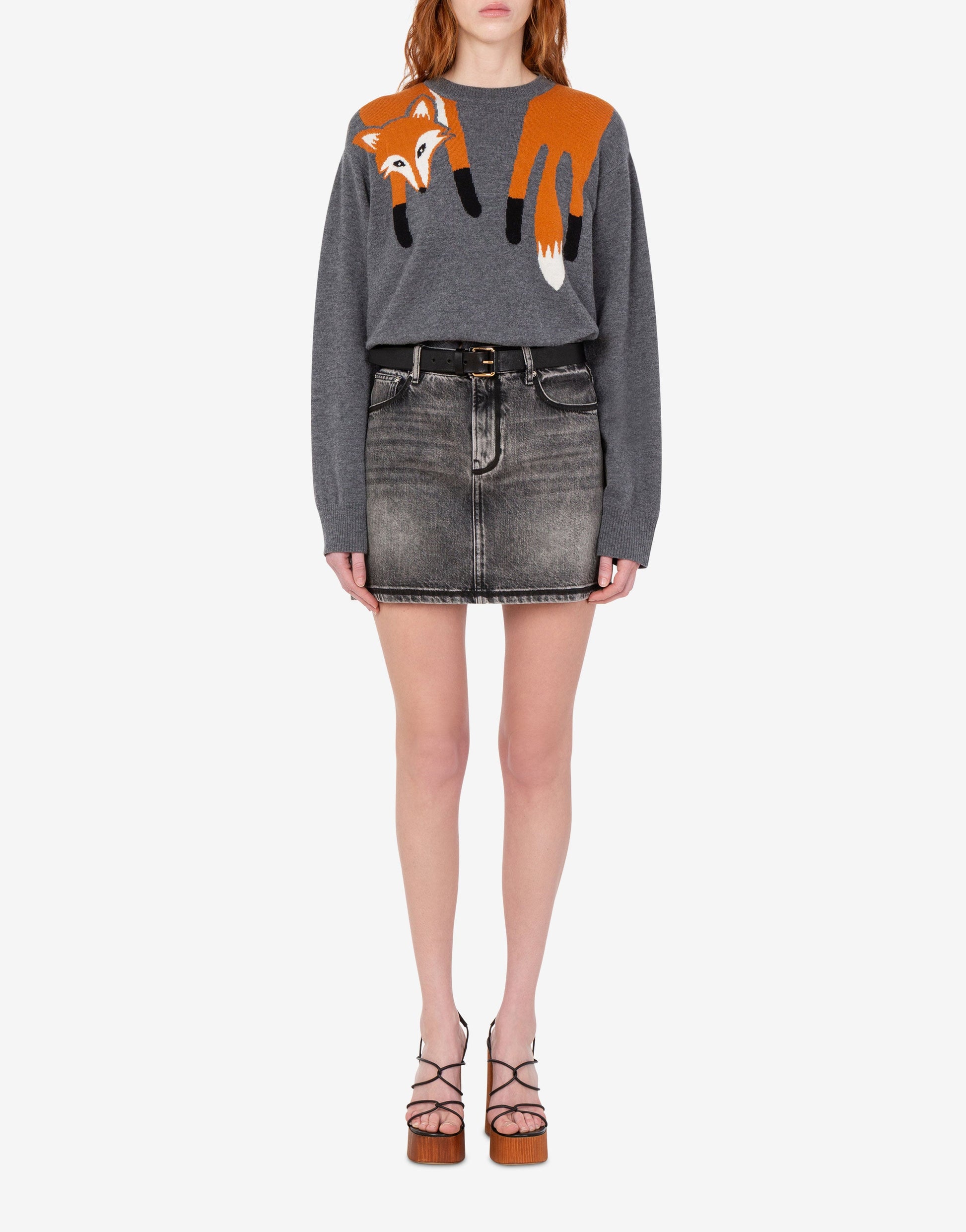 Pullover in lana intarsiato