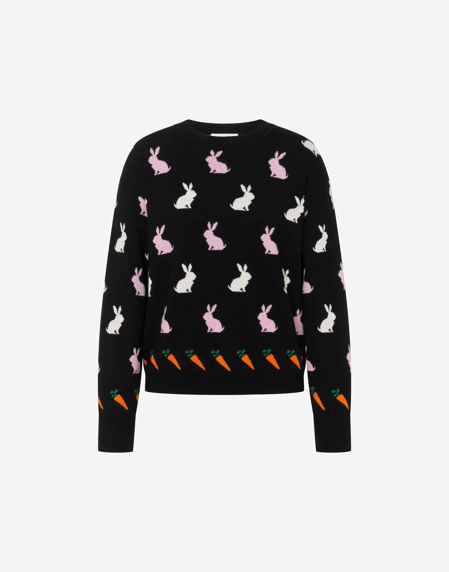 Pullover in lana extrafine intarsiato