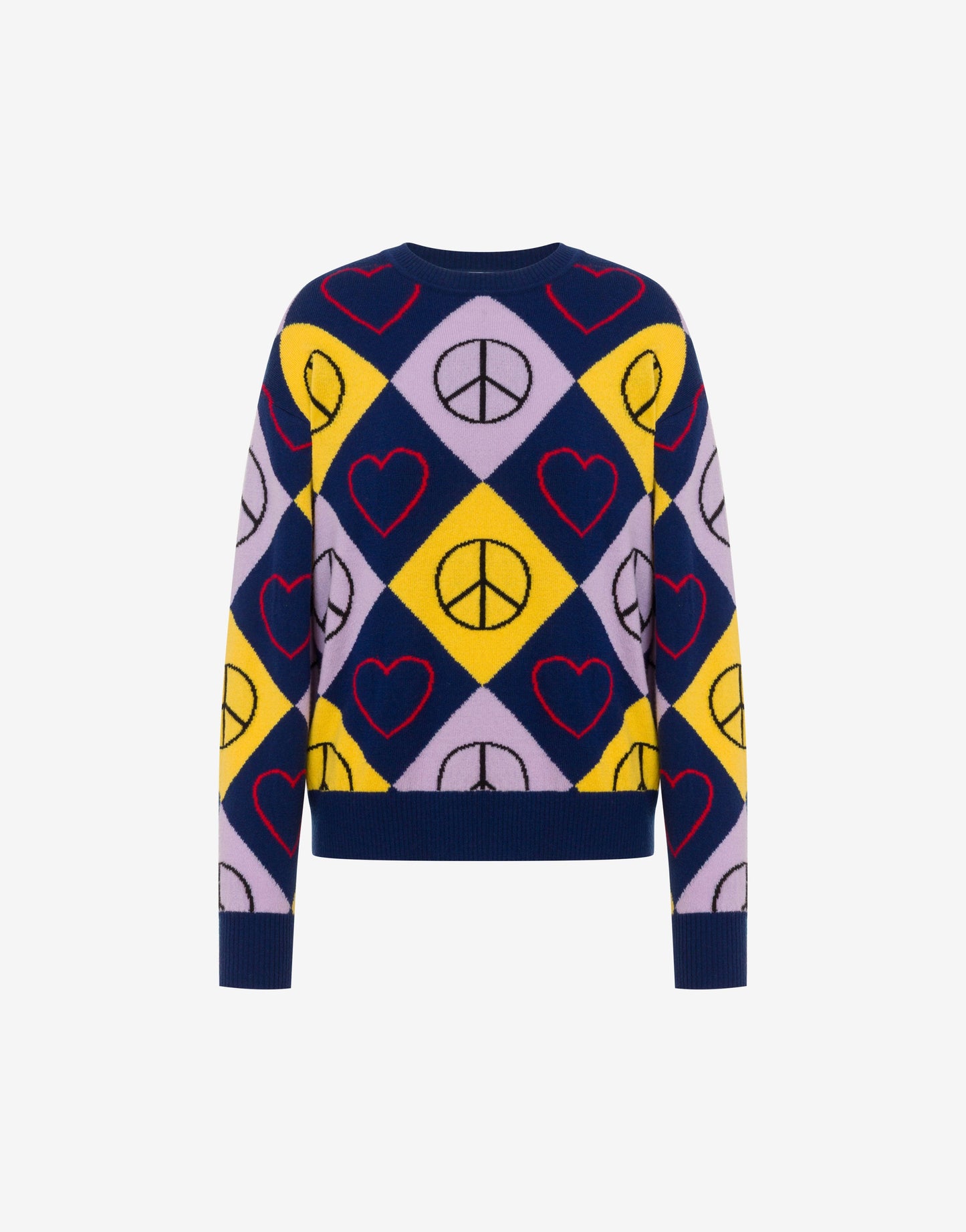 Pullover in lana intarsiato