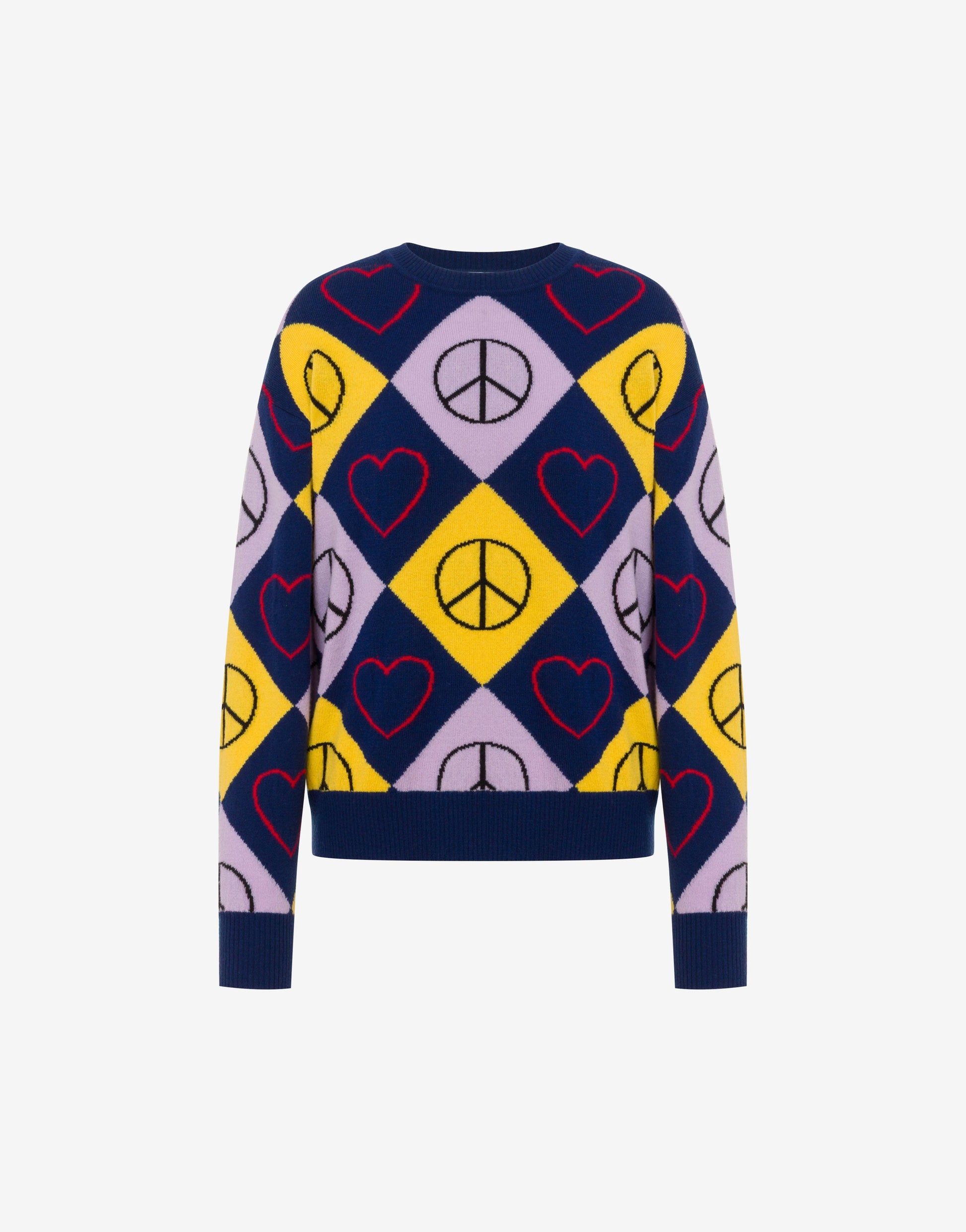 Pullover in lana intarsiato