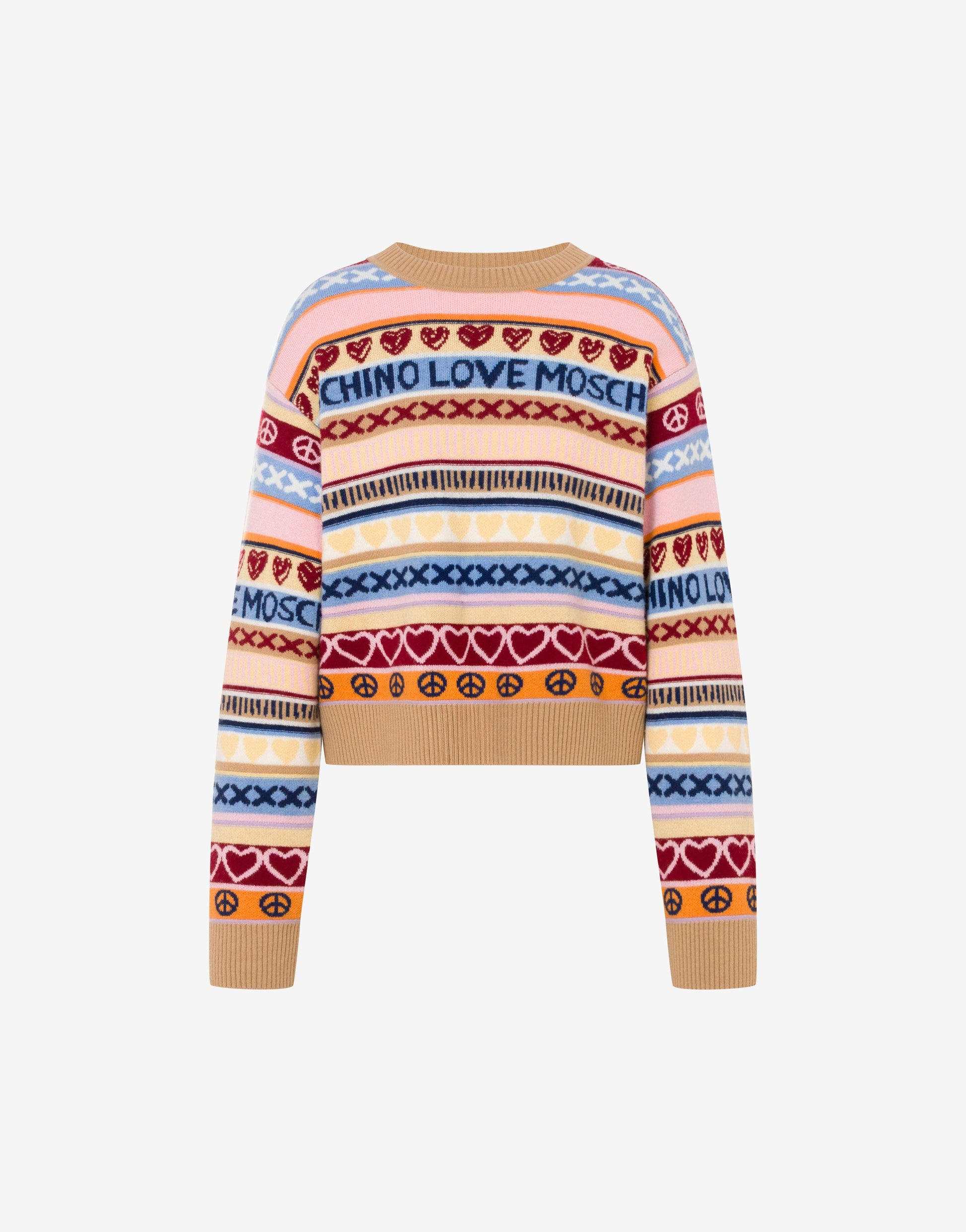 Pullover in lana intarsiato