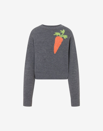 Pullover in lana intarsiato