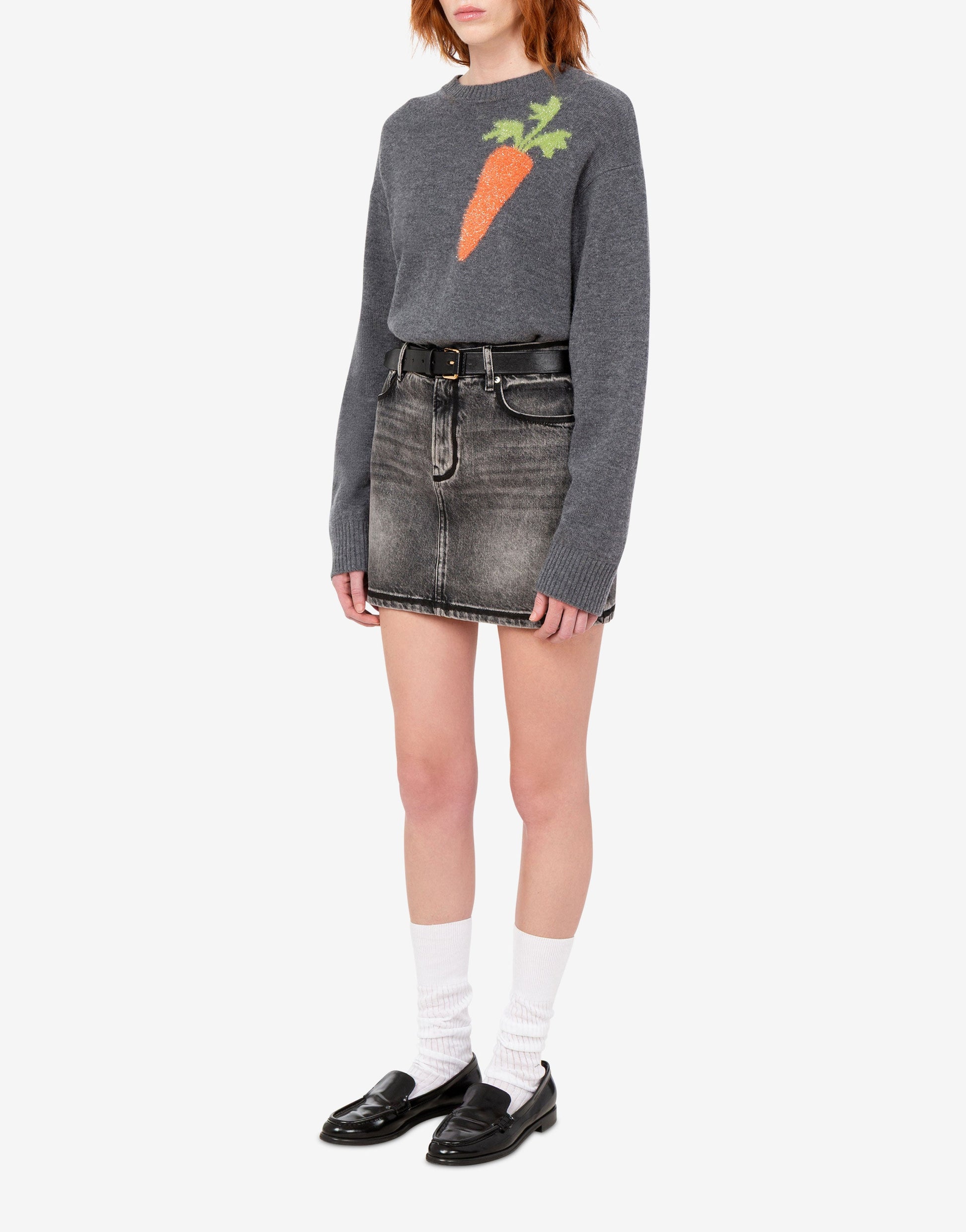 Pullover in lana intarsiato