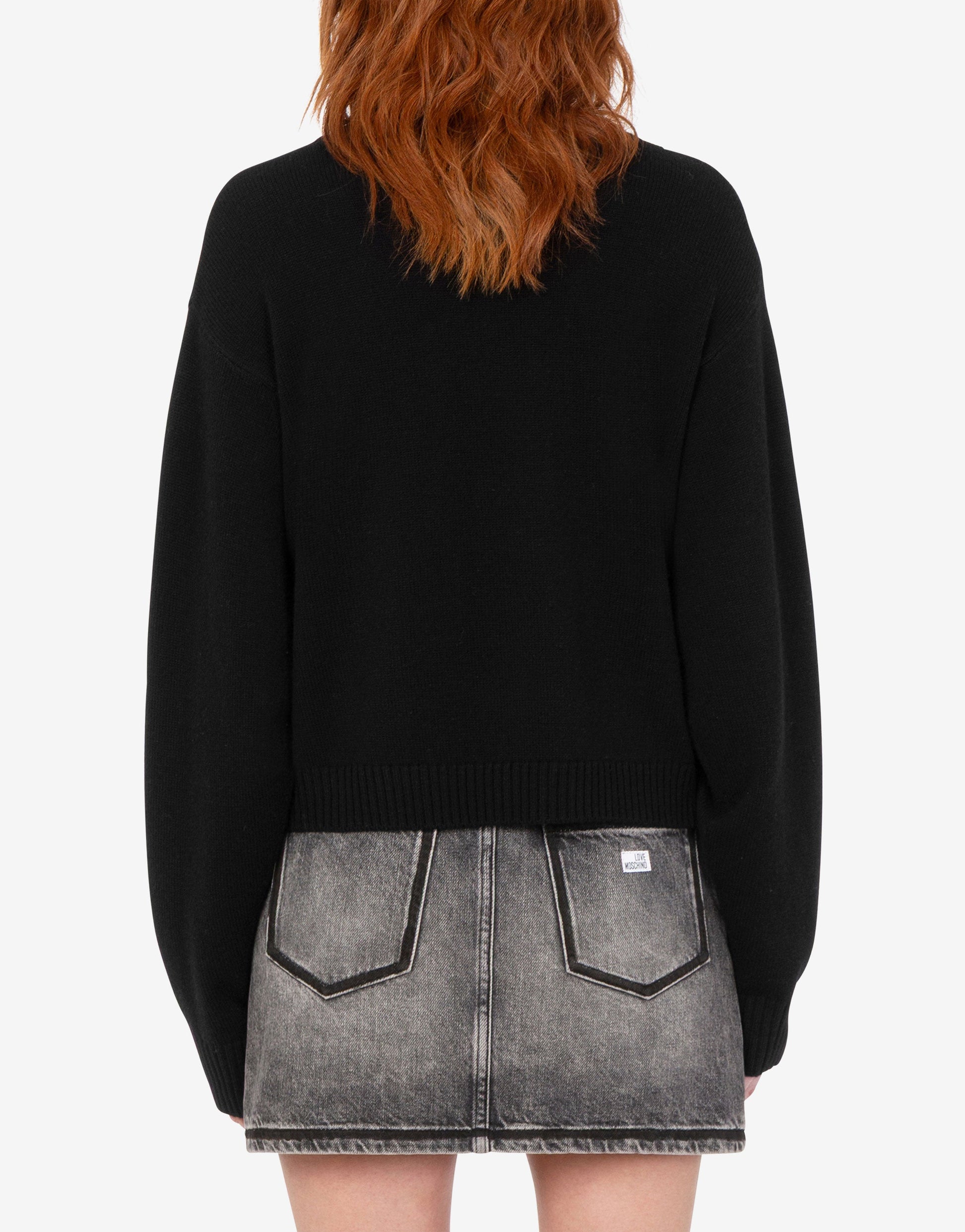 Pullover in lana intarsiato
