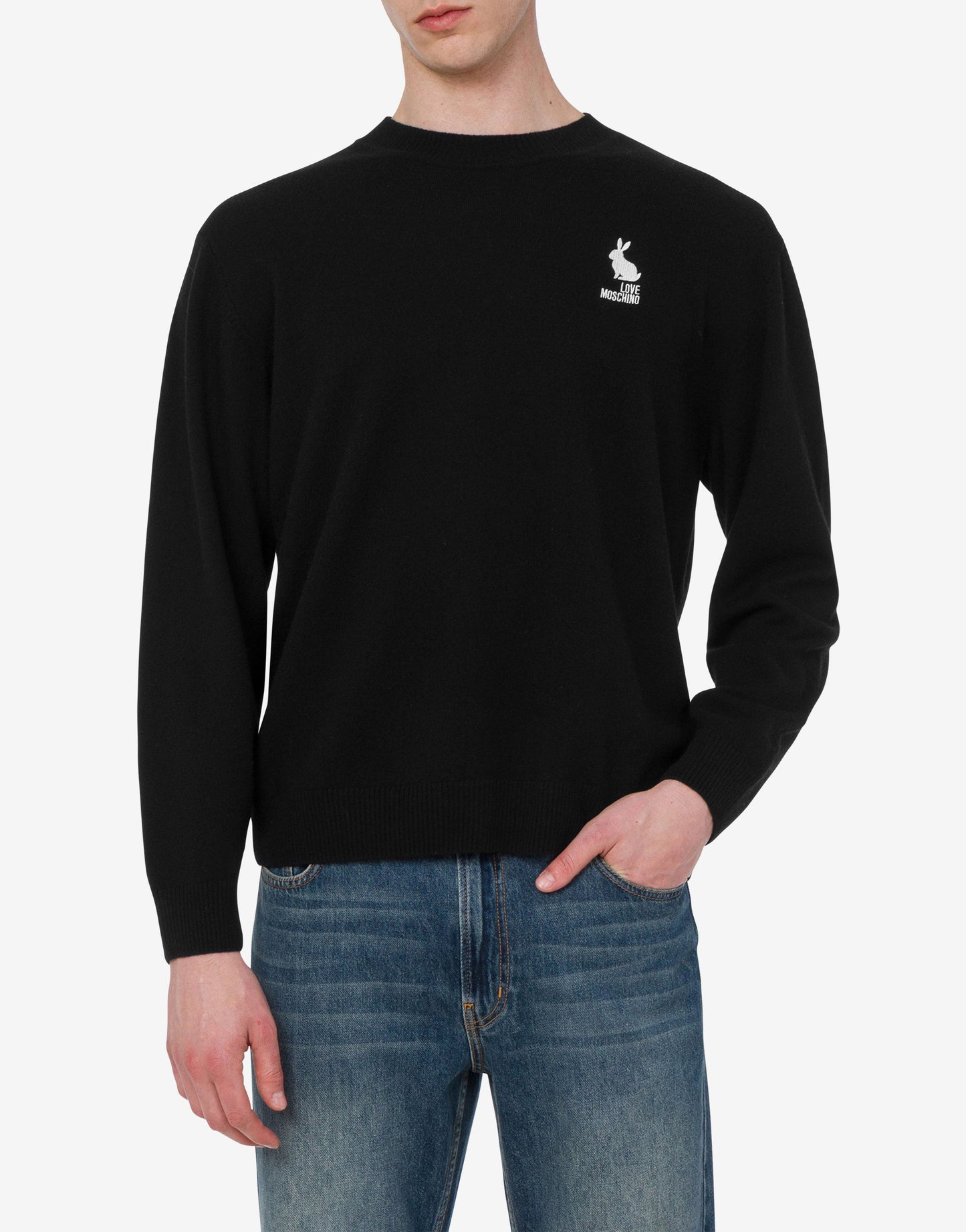Pullover in lana intarsiato