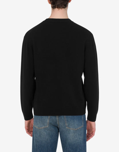Pullover in lana intarsiato