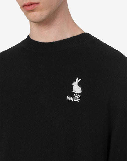 Pullover in lana intarsiato