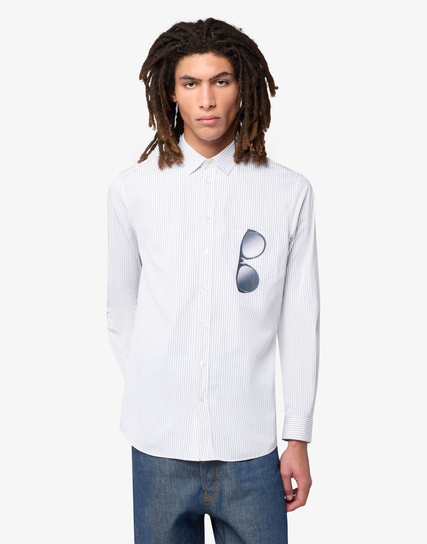 Camicia in popeline di cotone stampata