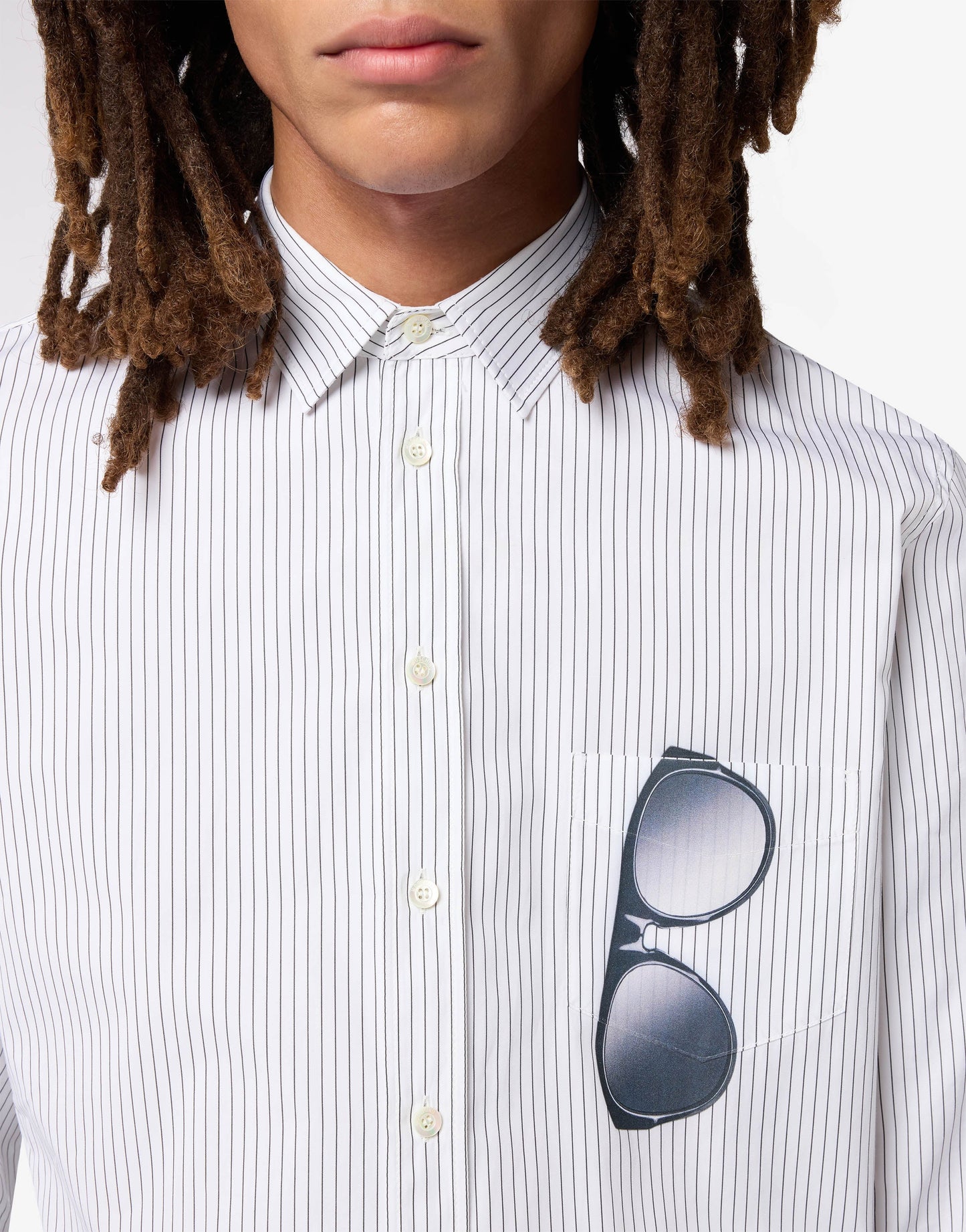 Camicia in popeline di cotone stampata