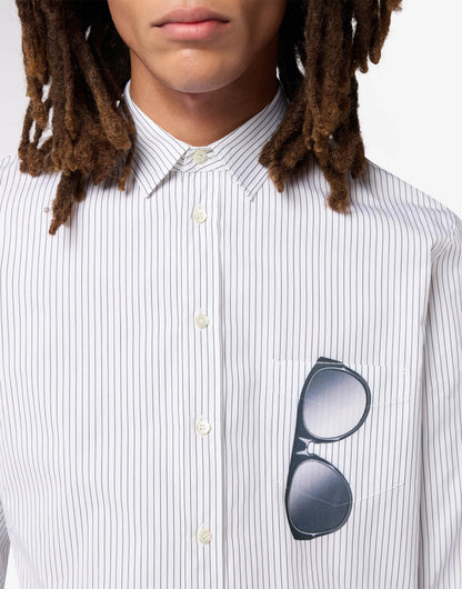 Camicia in popeline di cotone stampata