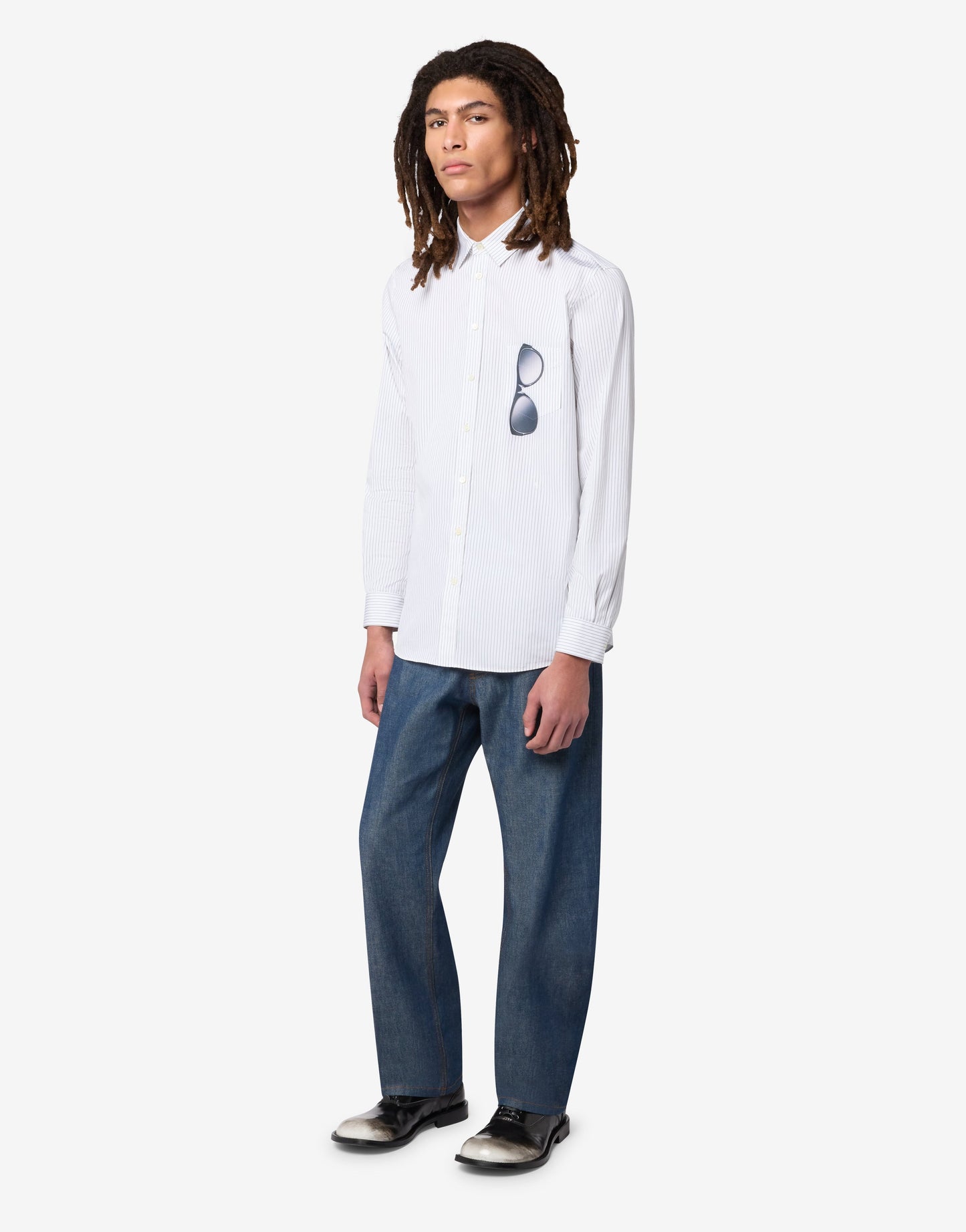Camicia in popeline di cotone stampata
