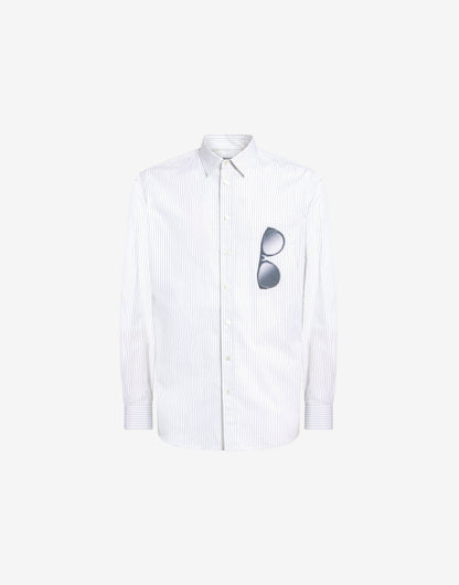 Camicia in popeline di cotone stampata