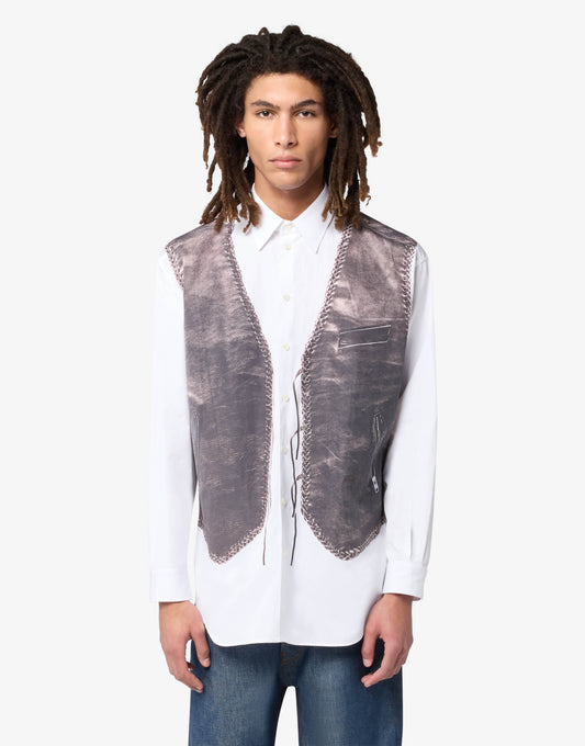 Camicia in popeline di cotone stampata