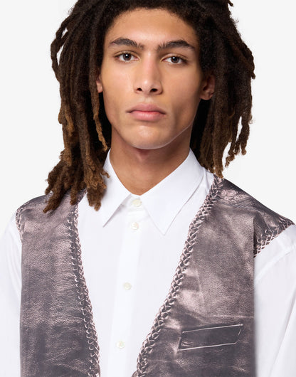 Camicia in popeline di cotone stampata