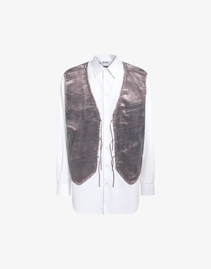 Camicia in popeline di cotone stampata
