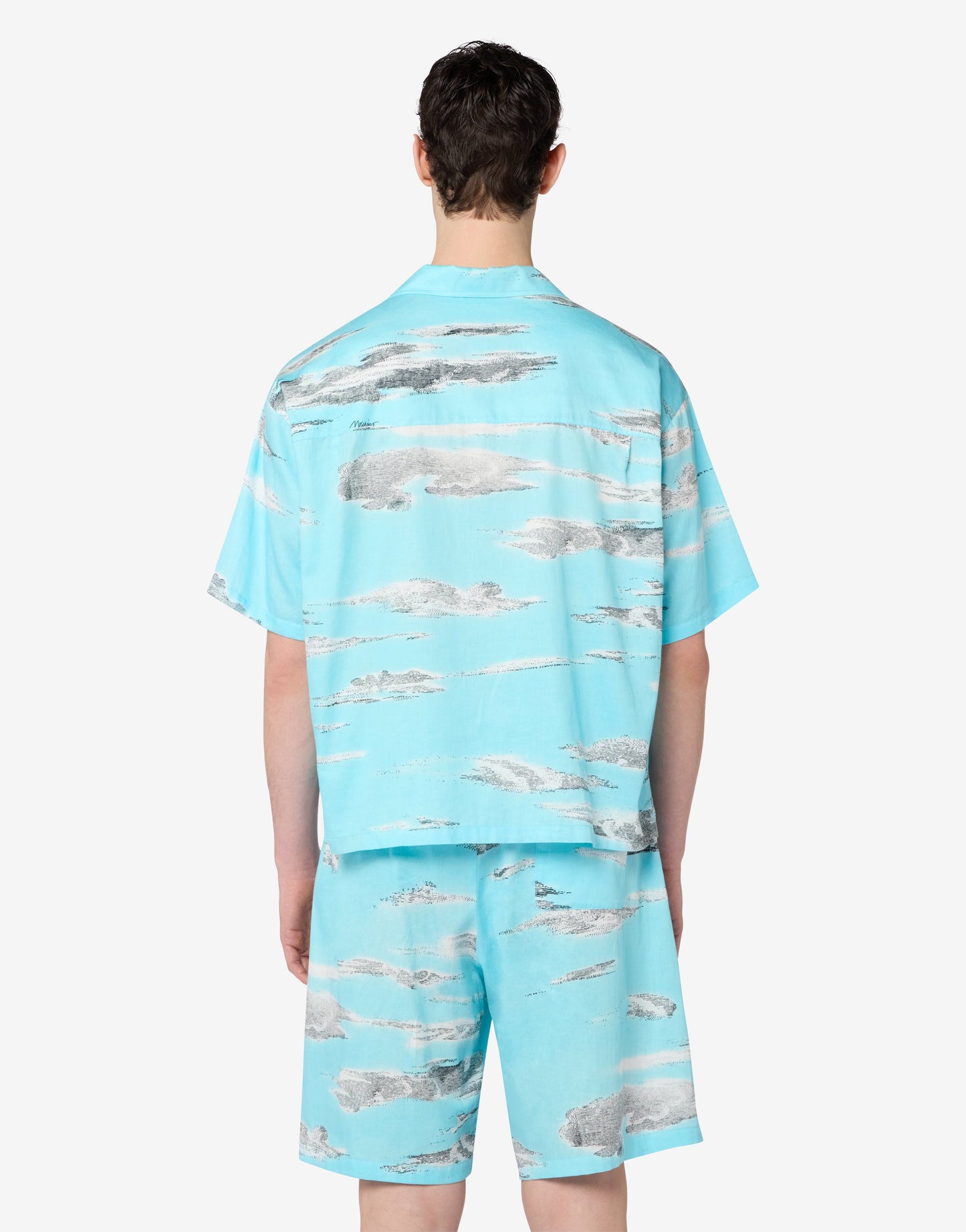 Camicia in popeline di cotone Archive Clouds