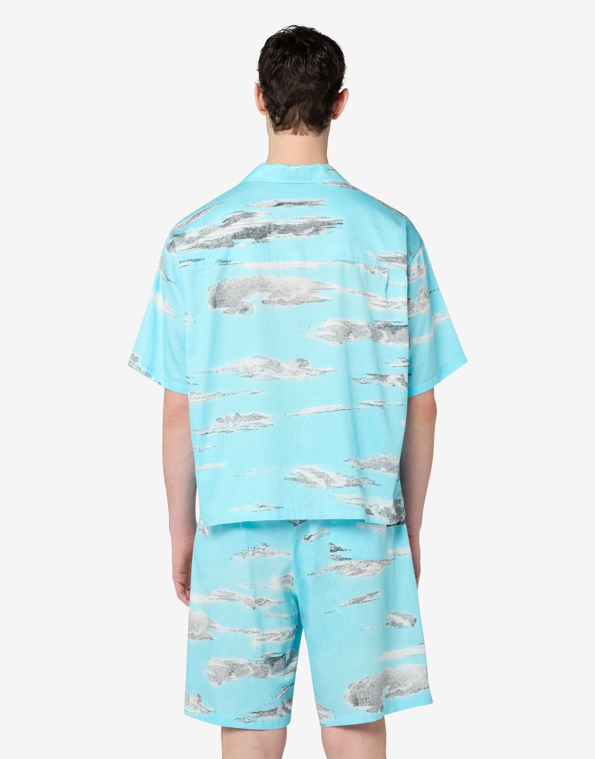 Camicia in popeline di cotone Archive Clouds