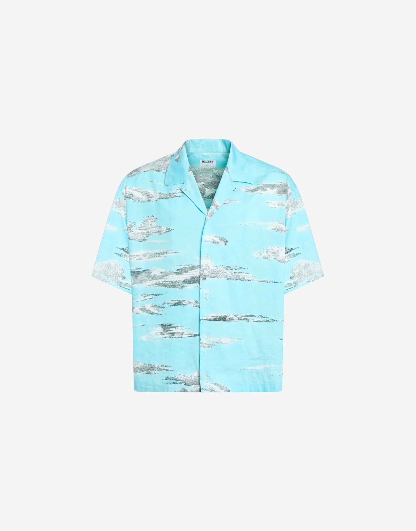 Camicia in popeline di cotone Archive Clouds